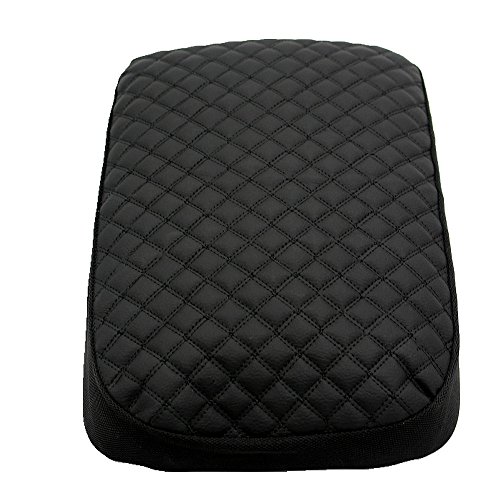 Ezzy Auto Black Leather Console Center Armrest Lid Cover Skin Protector Jacket For Honda Civic #TOP2