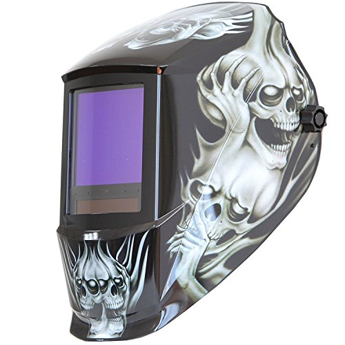 Image of Antra True Color Auto Darkening Welding Helmet - Large Window 13.5 Sqi, Wide Variable Shade 4/5-13, Low TIG Amp Rating 2A - Precision Protection for Welding Excellence