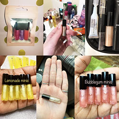 Honbay 10Pcs 1.2Ml Mini Reusable Clear Empty Lip Gloss Containers Travel Empty Lip Gloss Bottle Tube Vials For Lipstick Samples, Lip Balms #TOP2