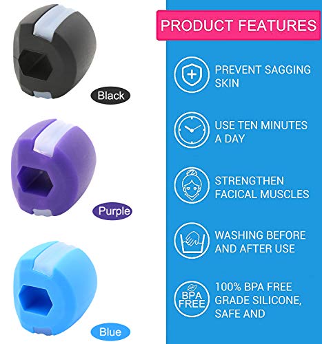 Exercitador de mandíbula, tonificante e pescoço, exercício duplo no queixo, fitness para levantar o