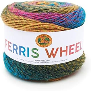 Lion Brand Yarn Company 217-602 Ferris Wheel Yarn, Wild Violets, One Skein