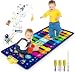 Musical Piano Mat 19 Keys Piano Keyboard Play mat Portable Musical Blanket Build-In Speaker & Recording Function For Kids Toddler Girls Boys