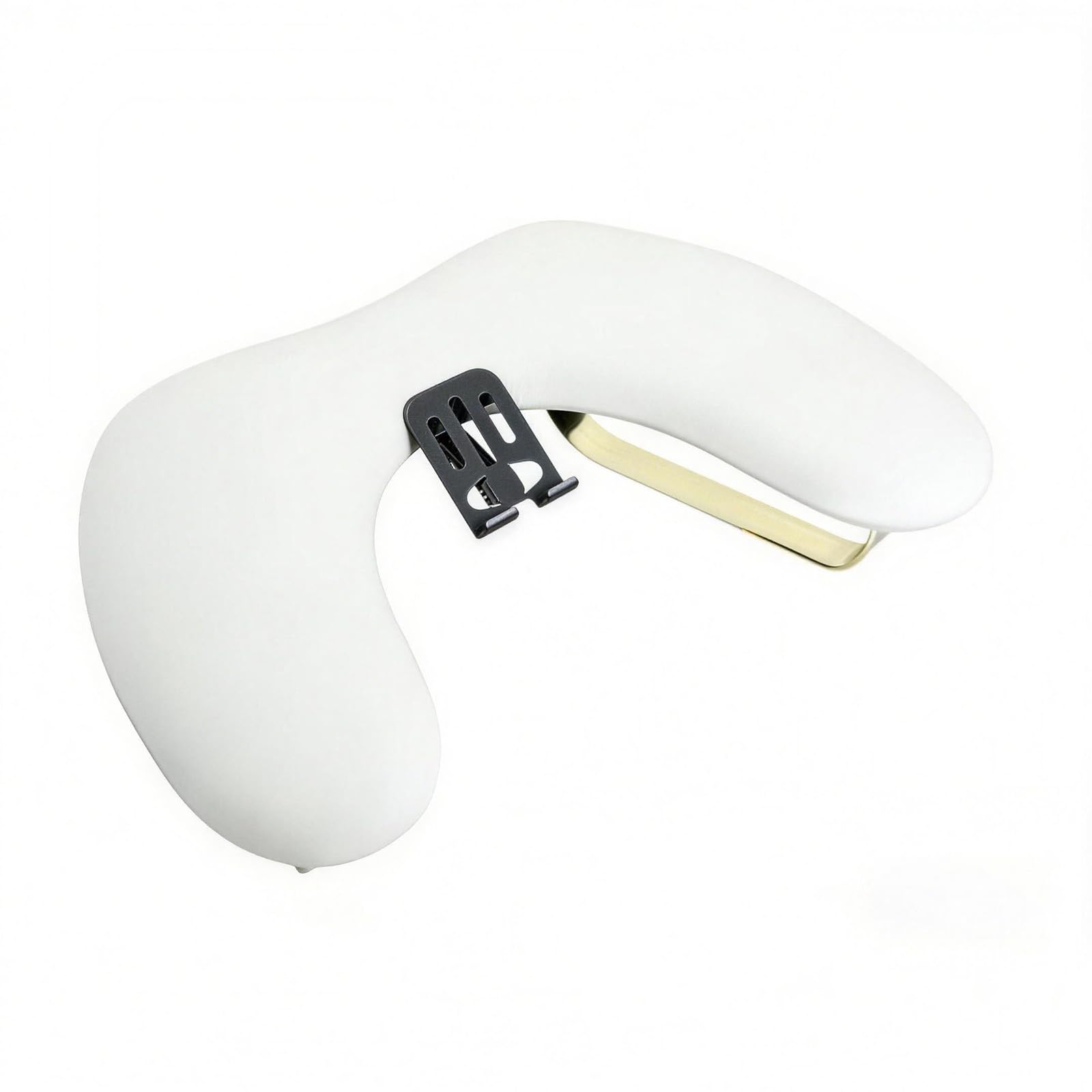 U-förmige Handauflage Nagelstudio - Nagel Armlehne - Ergonomische Handgelenkauflage mit 15° Neigung - Nagel Armlehne mit Handyhalterung - Weiche Handstütze für Maniküre und Nagelstudio (Weiß)
