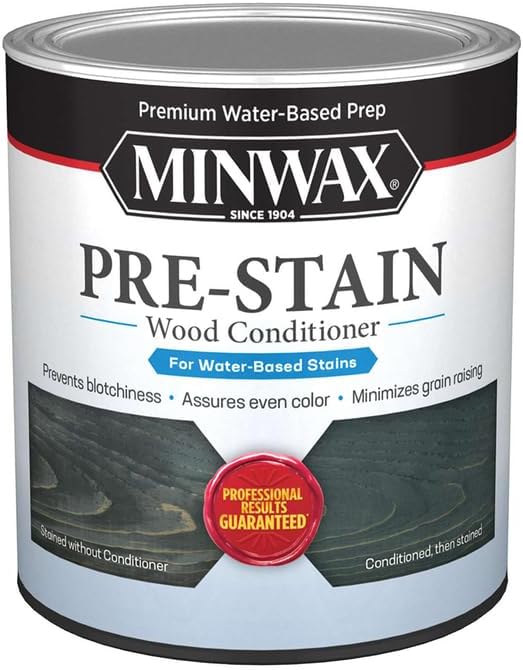 4-Pack of 1 qt Minwax 61851 Clear Pre-Stain Water-Based Wood Conditioner