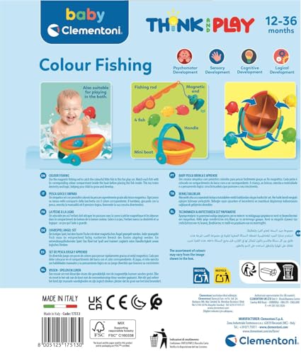 Clementoni - 17513 - Colour Fishing - Early Years , Infant, Activity Toys For 1 Year Olds, Floating Bath Toy for Kids Made In Italy - Image 3