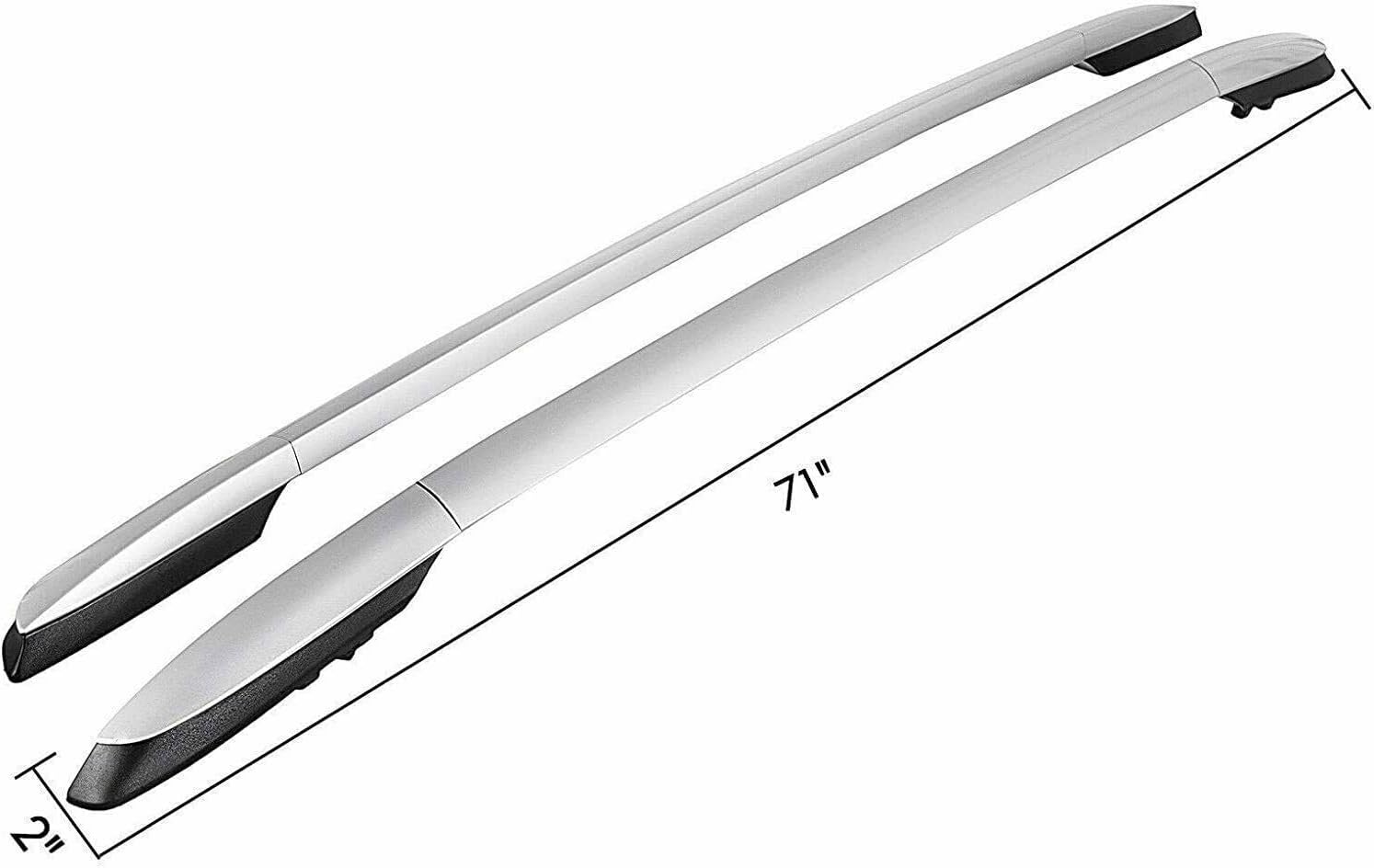 Aluminum Roof Rack for RAV4 RAV-4 2013-2018 crossbars for Secure Luggage Cargo Storage Durable for Travel Adventures Sliver(4PCS)