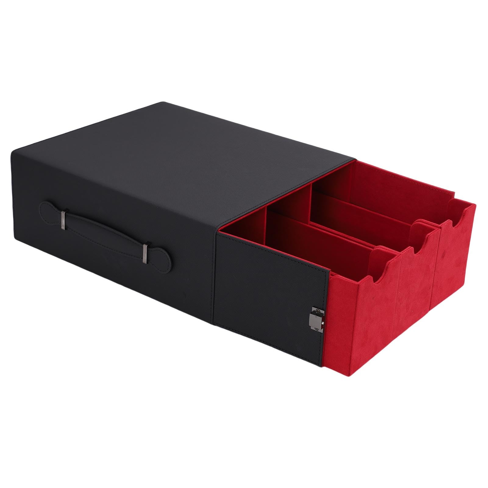 Yosoo Health Gear PU Portacarte da Collezione con Custodia, 3 File (rosso)