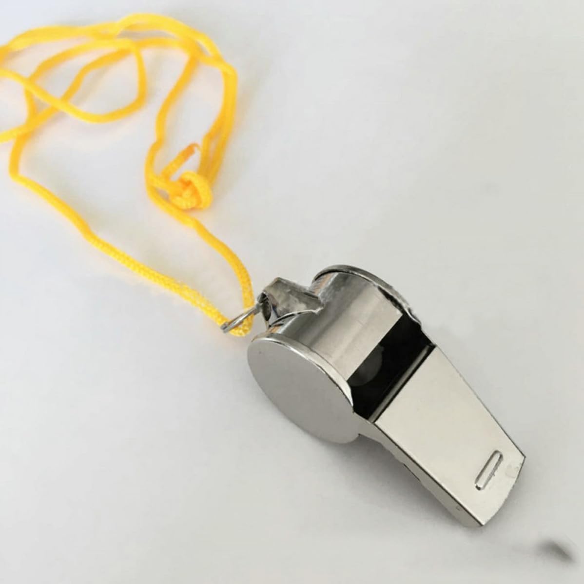 12pcs Silver Iron PET Training Whistle for Safety Outdoors and Sports image 5