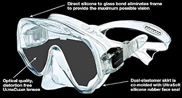 Atomic Aquatics Frameless Mask for Scuba Diving and Snorkeling
