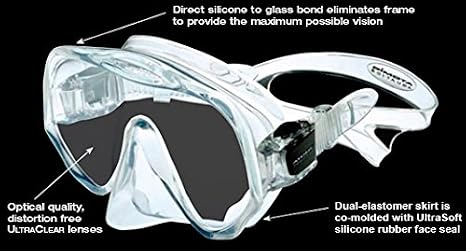 Atomic Aquatics Frameless Mask for Scuba Diving and Snorkeling