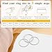 Dainty 1mm Sterling Silver Plated Rings for Women, Thin Cute Non Tarnish Wedding Band Set for Stacking, Simple Plain Minimalist Dome Bands Thumb Pinky Ring 3PCS Jewelry Gift Comfort Fit Size 8
