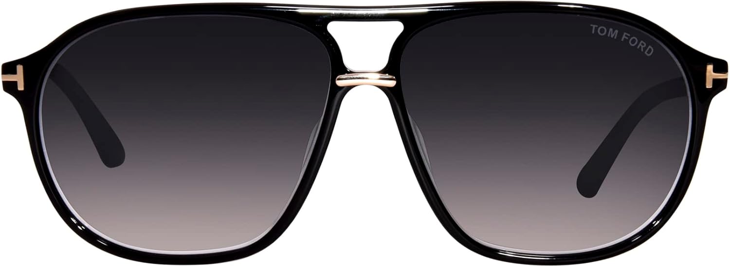 Tom Ford BRUCE FT 1026 Shiny Black/Dark Grey Shaded 61/12/145 men Sunglasses