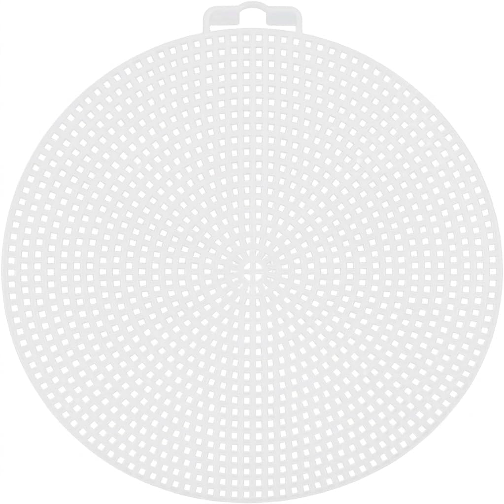 ANDRESLAD Plastic Mesh Canvas Sheets 20 Piece Round Grid Panels for Sewing