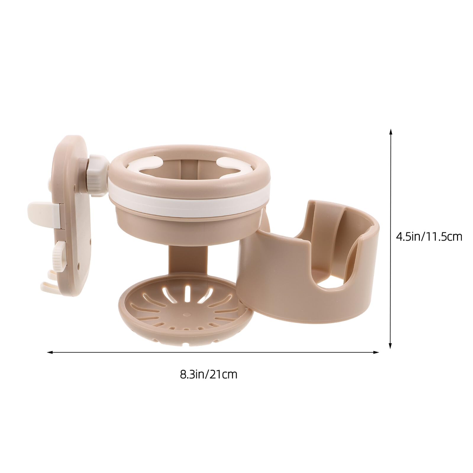 minkissy Supporto per Portabicchiere per Passeggino Organizzatore per Tazze e Telefono per Passeggino Supporto per Tazze e Telefono