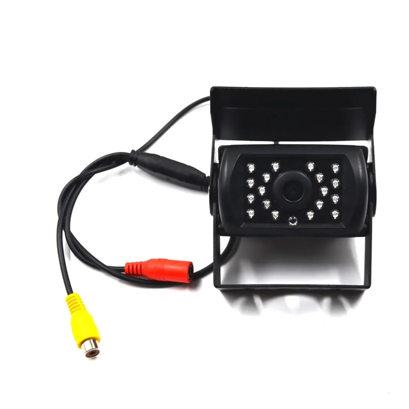 Cámara Visión Trasera HD CCD para Coches Camiones Autobuses Remolques Camionetas Vehículos Recreativos Visión Infrarroja 24 V Cámara Marcha Atrás Coche(Red)