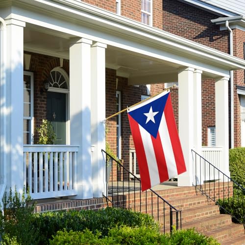 Puerto Rico Flag 3x5 FT Outdoor, Embroidered Star Heavy Duty Outside by Geodurn - Used condition - Image 5
