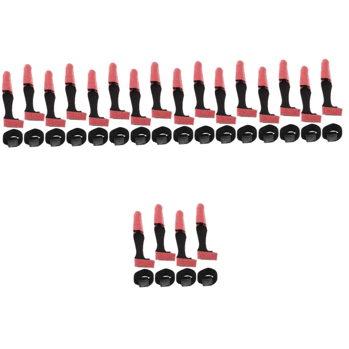 20 Sets Angelrute Riemen Kit Angelgerät Zubehör Rod Pole Abdeckung Fall