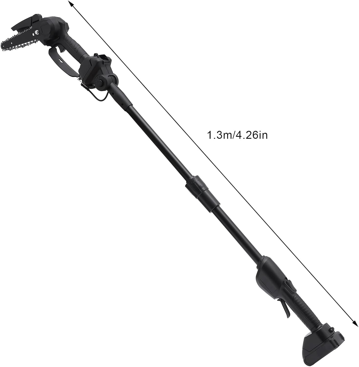 Motosierra De Pértiga Inalámbrica 2 En 1 Y Minimotosierra con Batería De 1500 Mah, Motosierra Eléctrica De Pértiga De 21 V con Extensión De hasta 1,3 M, Sierra De Pértiga De Alcance para Po