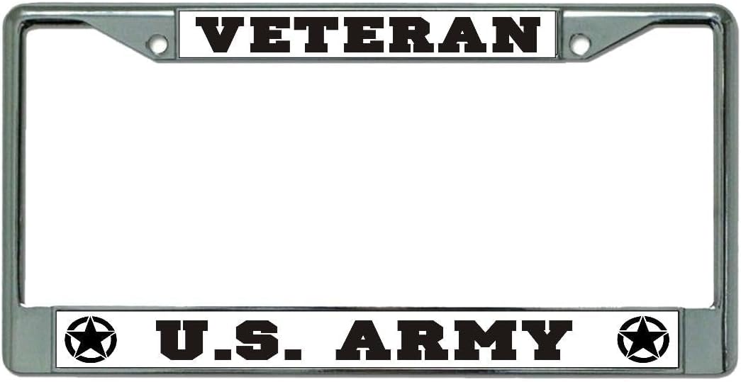 U.S. Army Veteran #2 Chrome License Plate Frame
