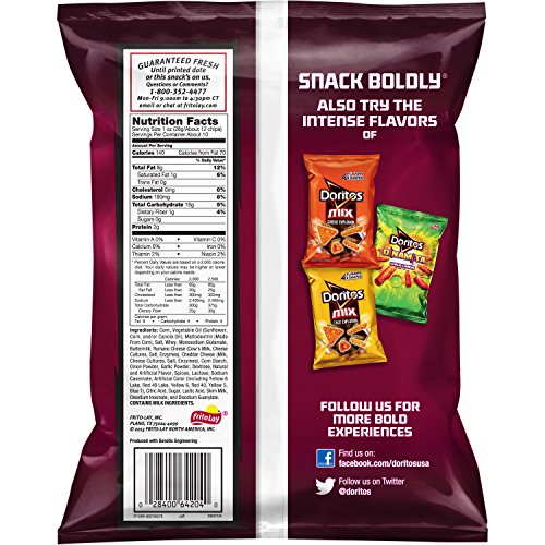 Image of Doritos Spicy Nacho Flavored Tortilla Chips, 9.75 Ounce