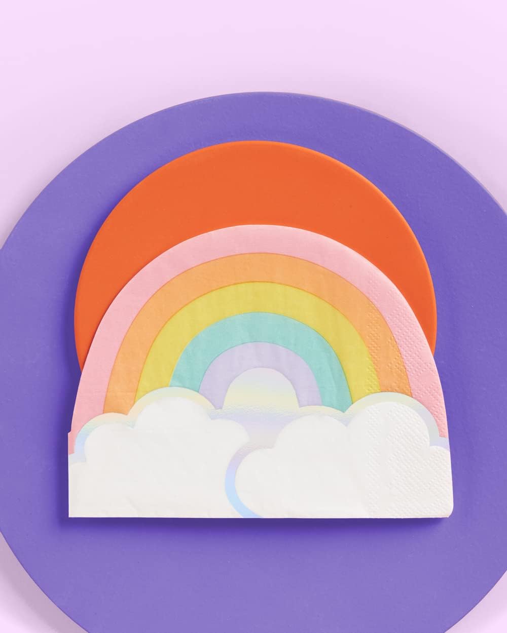 xo, Fetti Rainbow Napkins - 3-ply, 25 pcs | Happy Pastel Birthday Party Decorations, Cute Bachelorette Party, Cool Cake Plates, Unicorn Bday, Baby Shower - Image 3