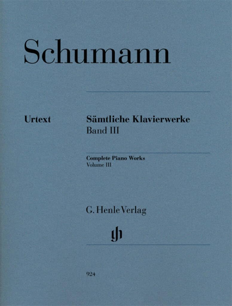 Schumann: Complete Piano Works - Volume 3 (Multilingual Edition)      Paperback – May 1, 2010