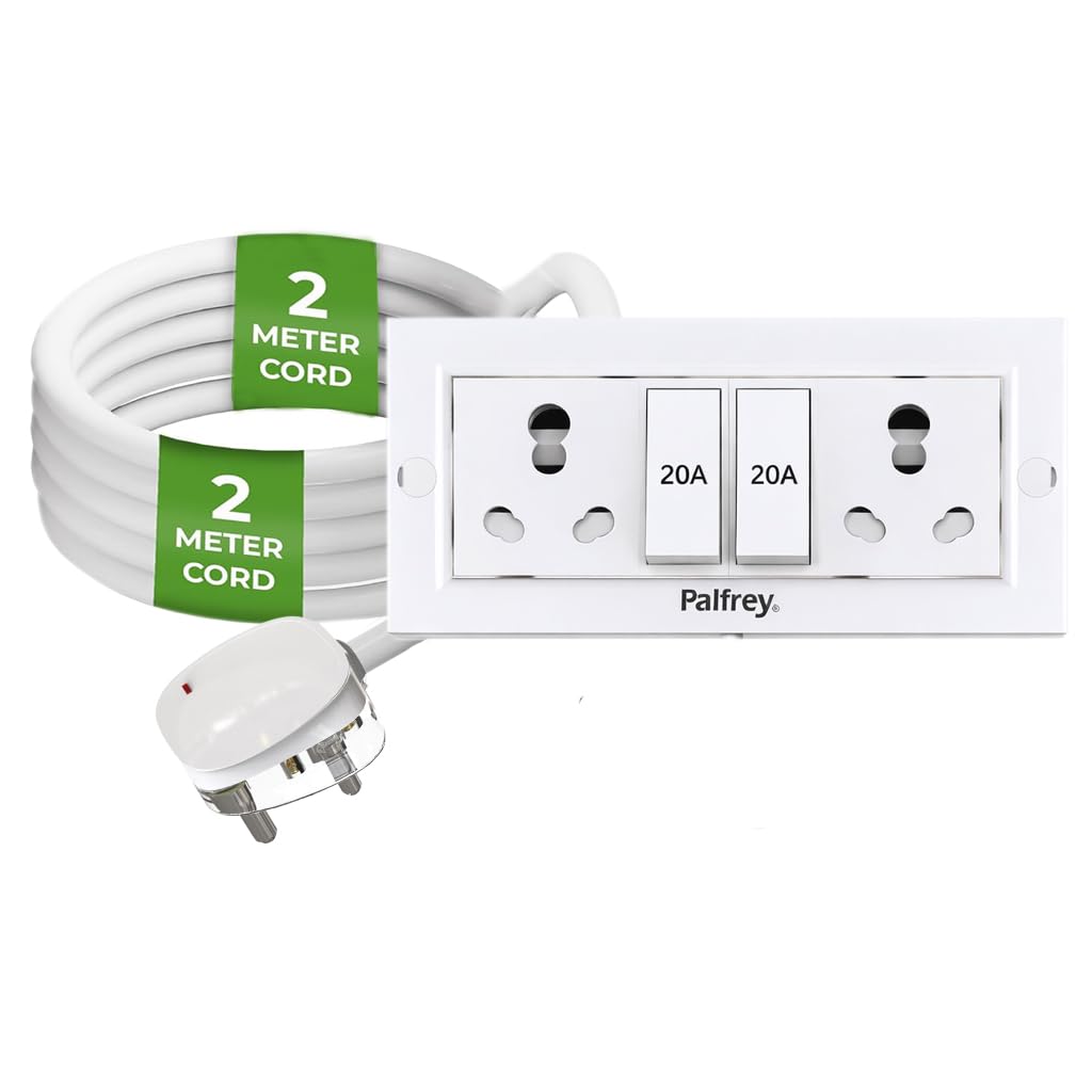 Palfrey Heavy Duty Extension Board 16A/20A (2 Socket) – heavy duty extension board