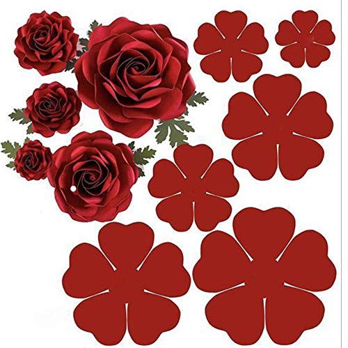 Opiniones de Troqueles . 49 1 juego de troqueles de metal con flores de rosas 3D, hojas de flores de boda, troqueles de corte de metal, troqueles de corte para álbumes de recortes, plantillas de álbum de...