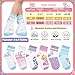 Queenshin Mermaids Girls Socks Novelty Cute Cartoon Colorful Funny Fashion Ankle Socks 6 Pairs 9-14Y Birthday Gift