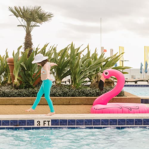 SwimZip Calça de natação infantil – Leggings de natação para meninas e meninos FPS 50+ – , Scuba Blu