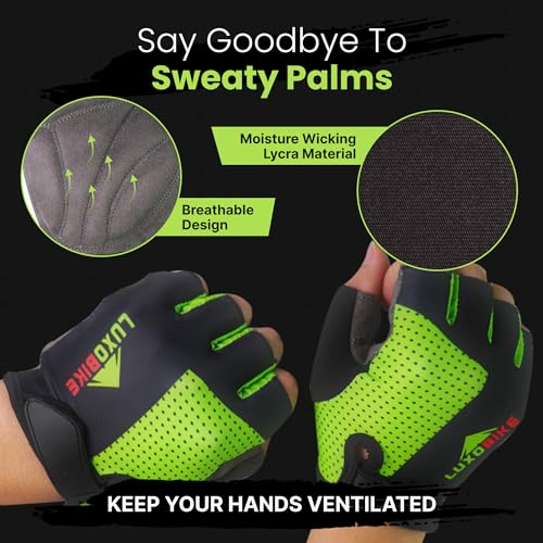 LuxoBike Padded Mountain Bike Gloves