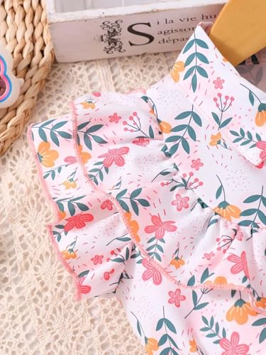Image of Pink White Apparels Summer Dress for Baby Girl /Frocks for Baby Girl /Baby Frocks Girl Rayon /Casual Dress Short Short Sleeve