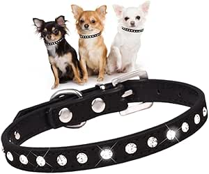 Amazon.com : Small Dog Collars for Female Dogs,Bling Diamond Pretty