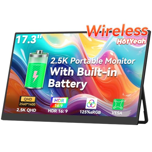HotYeah 17.3 2.5K Wireless Portable Monitor