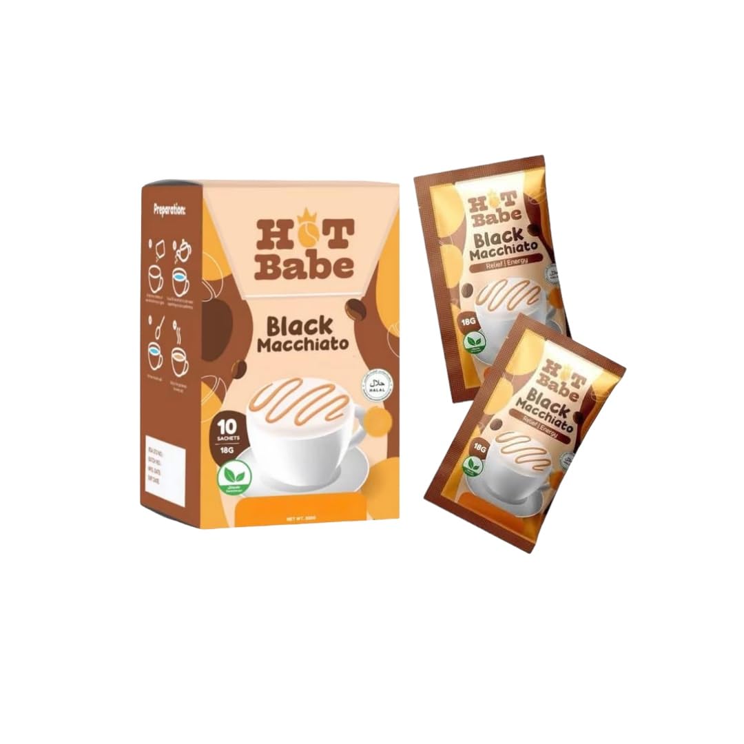 Hot Babe Black Coffee Mix by Kiray Celis (1 Pack, Black Barako)