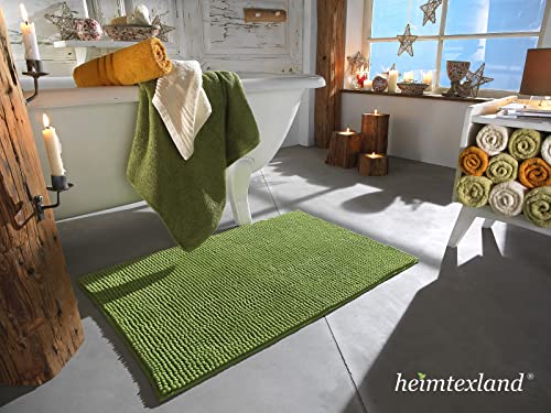 heimtexland ® Badvorleger Chenille Super Flauschig Saugstark Badteppich Badematte Ökotex Typ771 Beige Set 45x50 / 50x80… – Bild 8