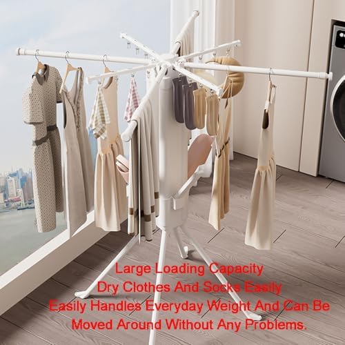 Portable Clothes Drying Rack - Foldable Space-Saving Laundry Organizer with 4 Shoe Racks & 16 Stainless Steel Clips for Efficient Drying, Ideal for Home & Travel
