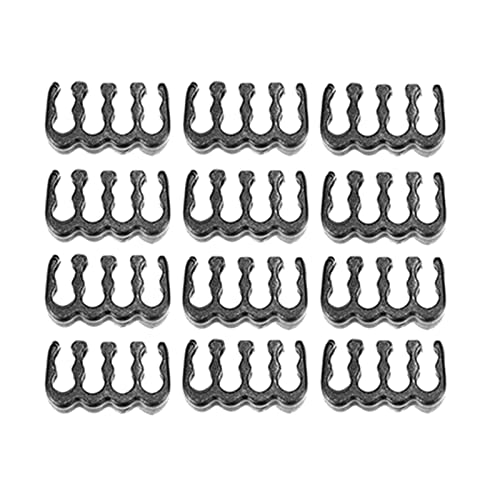 Image of 24Pieces 6 /8 /24 Pin Cable Combs Kit for 3-3.6Mm Pc Power Cables Black | Computer Cables & Connectors | Cable Ties & Organizers