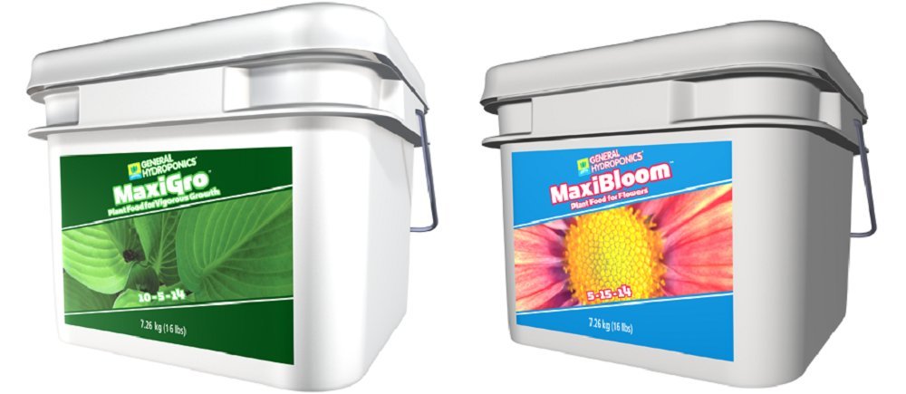 General Hydroponics MaxiGro 16lb + MaxiBloom 16lb Bundle