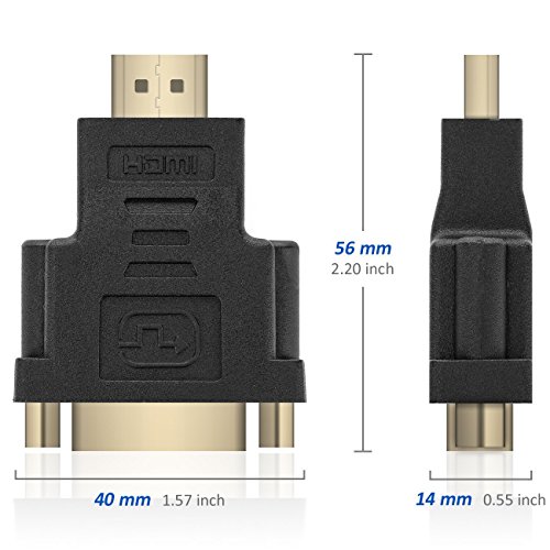 Mixvirgo Hdmi Male To Dvi Female Adapter #TOP1