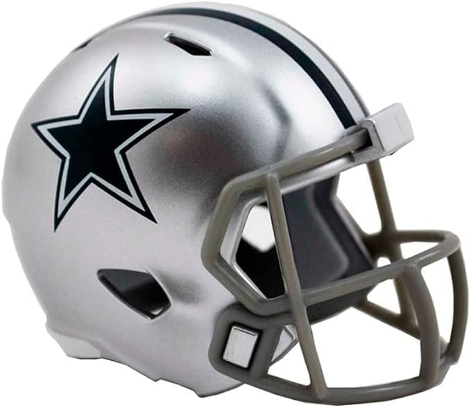 Dallas Cowboys Current Riddell Speed Pocket Pro Mini 2 Football Helmet - New in Riddell Clamshell