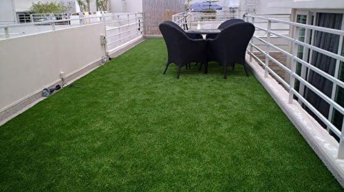 Vireo Arificial Grass For Balcony,Hall,Sofa,Kitchen,Garden, Terrace - Soft And Durable Artificial Grass Size 16 X 20 Inches -1 No