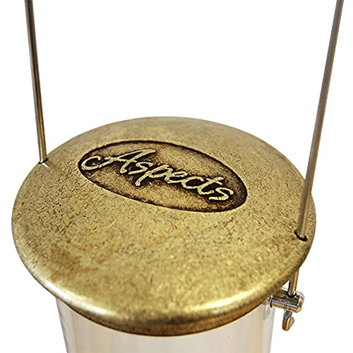 Set Of 2 Aspects Big Tube Wild Bird Feeders, Antique Brass, 420-Cp2 #TOP2