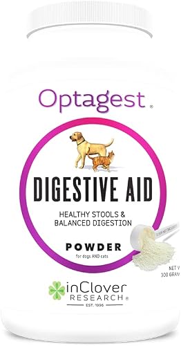 In Clover Optagest Daily Digestive Enzymes for Dogs. Organic Prebiotic Natural Enzyme Powder for Immune Support, Healthy Stools and Less Gas. No Foreign Probiotics