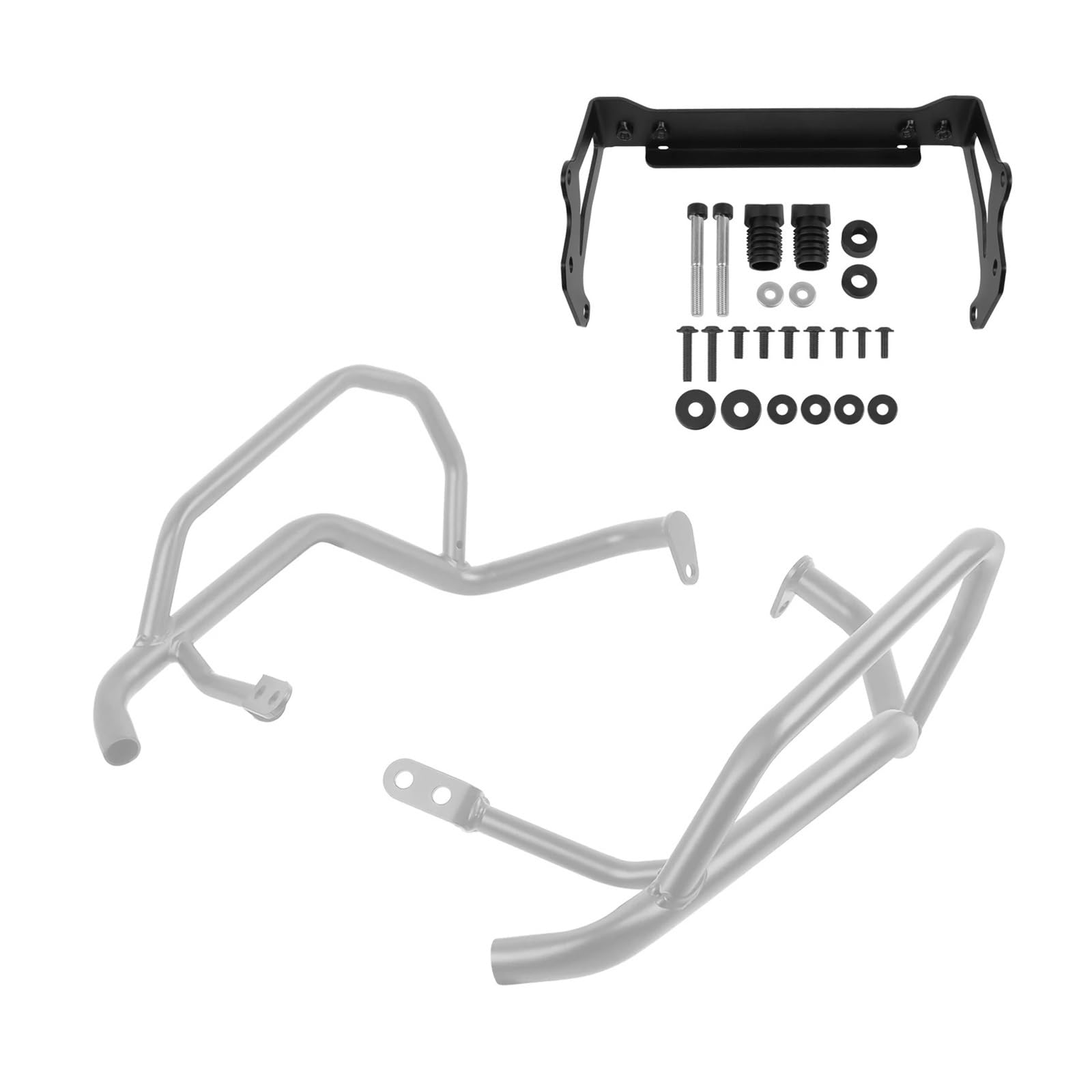 Paramotore Tubolare Per BMW R1300GS R 1300 GS R1300 GS 2023-2025 Barre Protezione Autostrada Protezione Serbatoio Protezione Gabbia Antiproiettile Barra di sicurezza(Black)