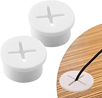 2Pcs Flexible Silicone Cable Cord Grommet 25mm Hole Grommet Wire Hole Cover,Cable Wire Hole Cover,Rubber Grommets Cable...