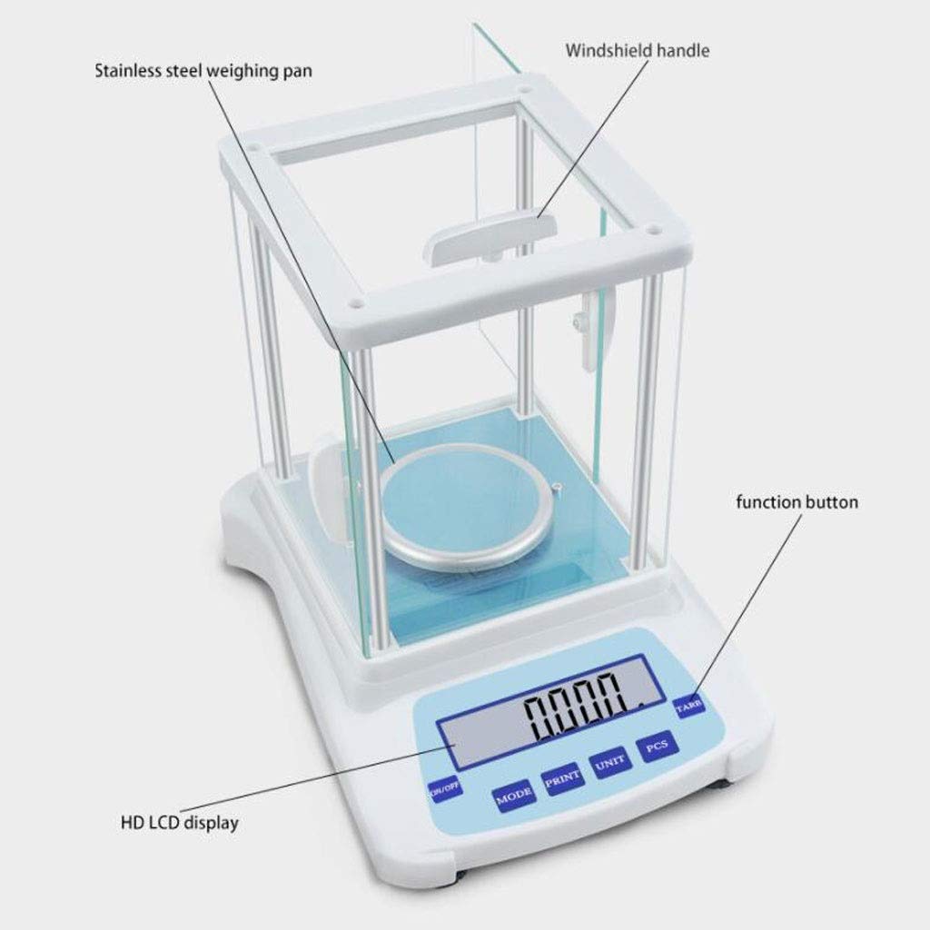 Balance électronique 0.001G Balance analytique électronique Balances numériques Bijoux industriels de Haute précision Balance multifonctionnelle expérimentale,220g/0.001g