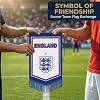 England Soccer Team Flag, Soccer Flag for World Cup, Double-sided Flag, Waterproof, Team Flag for Soccer Fans (England)