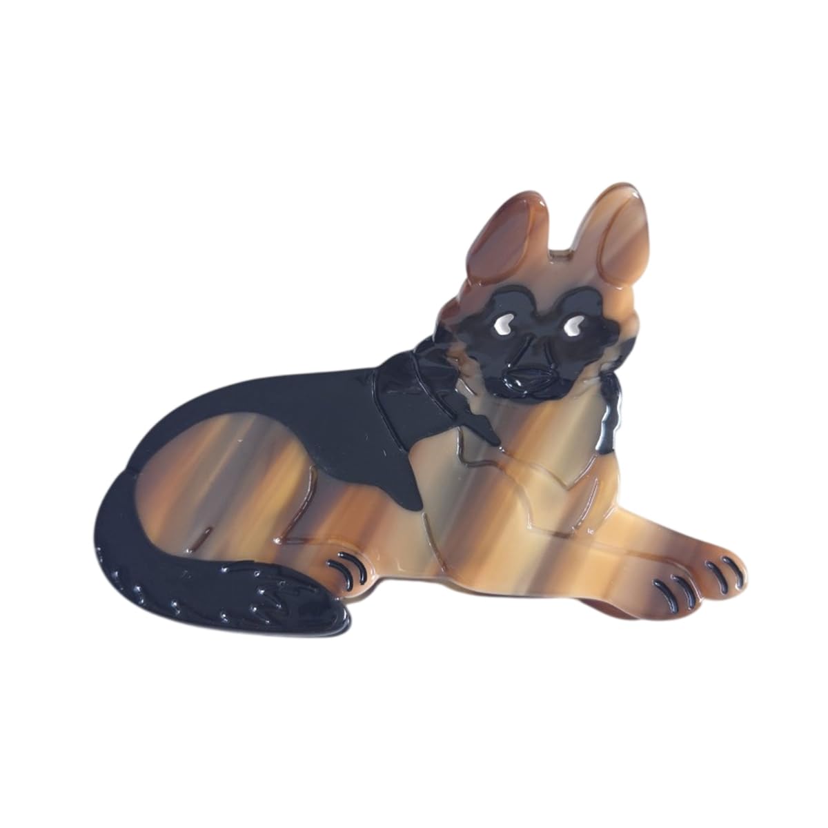 Cute German Shepherd Dog Hair Clips,Funny Acetate Puppy Claw Clip,Dog Claw Clip for Women