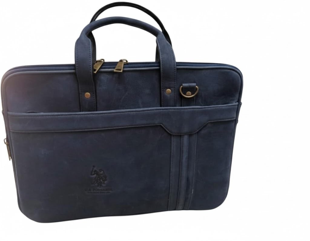 Genuine Leather Office Bag for Men – Laptop Bag for Men, Adjustable Strap, Multi Compartments – Ideal for Office, Travel, Daily Use Genuine Leather Office Bag for Men – Laptop Bag for Men, Adjustable Strap, Multi Compartments – Ideal for Office, Travel, Daily Use